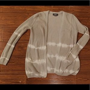 Olive green tie dye cardigan